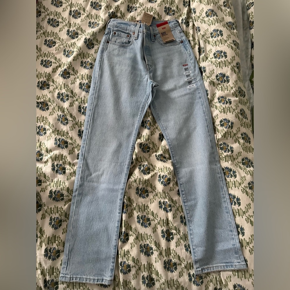Levi's 501 Original High Rise Straight Leg Jeans